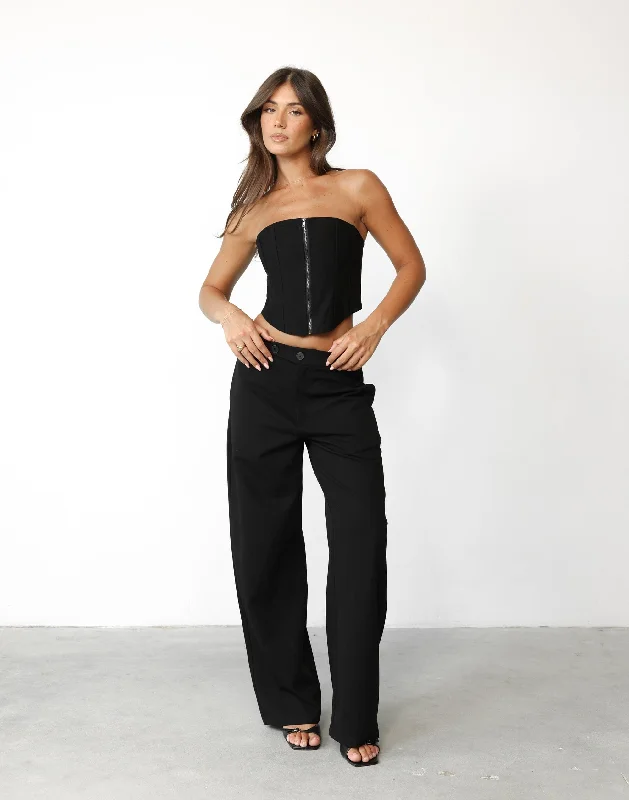 Scarlet Corset Top (Black)