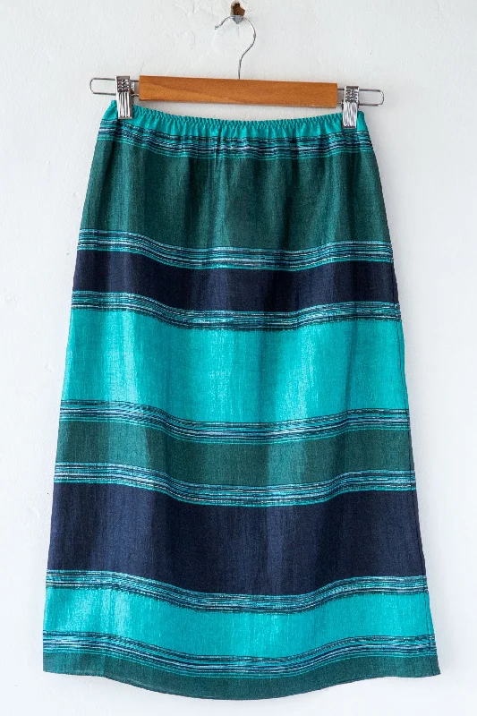 Variegated Stripe Slip Skirt