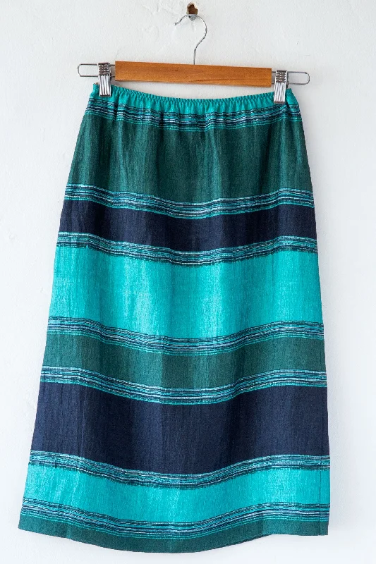 Variegated Stripe Slip Skirt