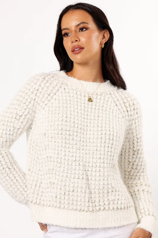 Willa Knit Sweater - White