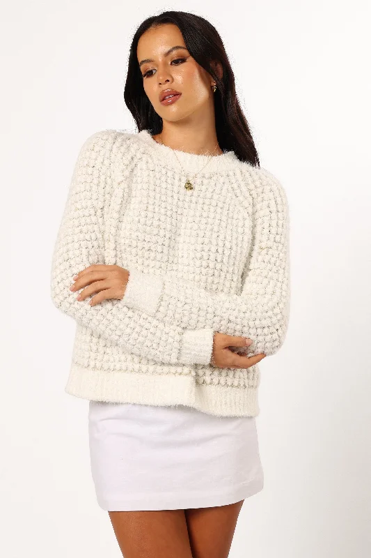 Willa Knit Sweater - White