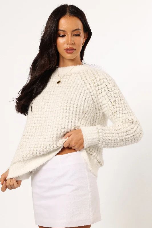 Willa Knit Sweater - White