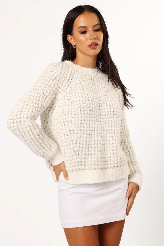 Willa Knit Sweater - White