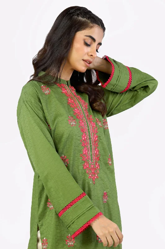 Green Embroidered Kurti