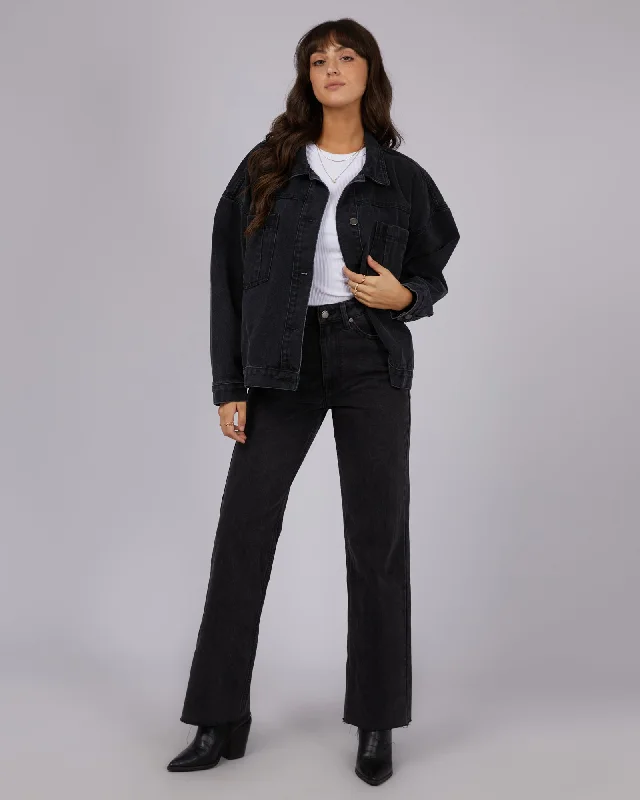 All About Eve Sydney Jacket Washed Black