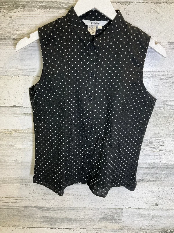 Black & White Top Sleeveless Clothes Mentor, Size S