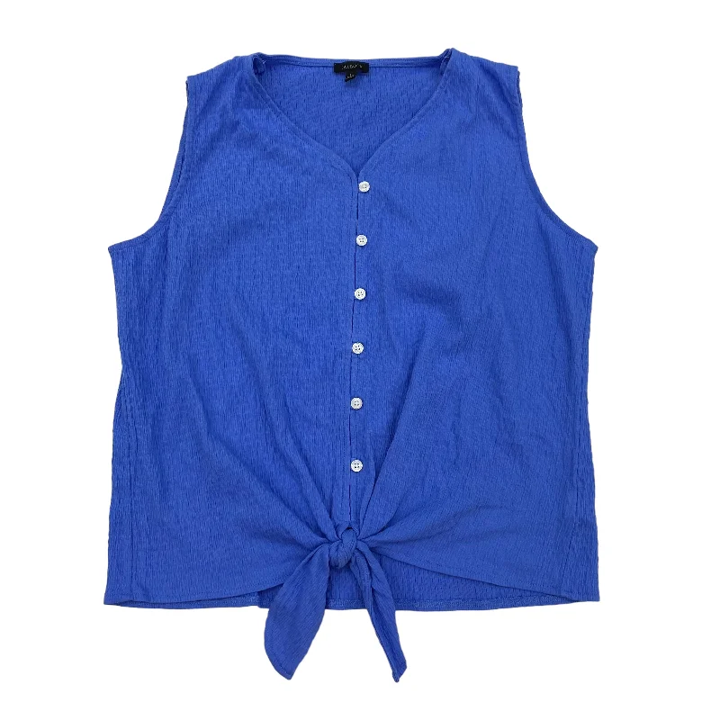 BLUE TALBOTS TOP SLEEVELESS, Size L