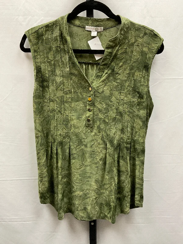 Green Top Sleeveless Westport, Size M