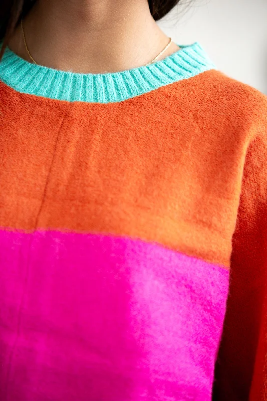 Lucy Color Block Sweater