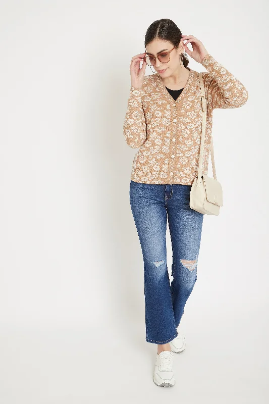 Madame Camel Color Cardigan