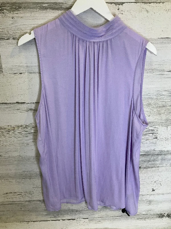 Purple Blouse Sleeveless Worthington, Size Xl