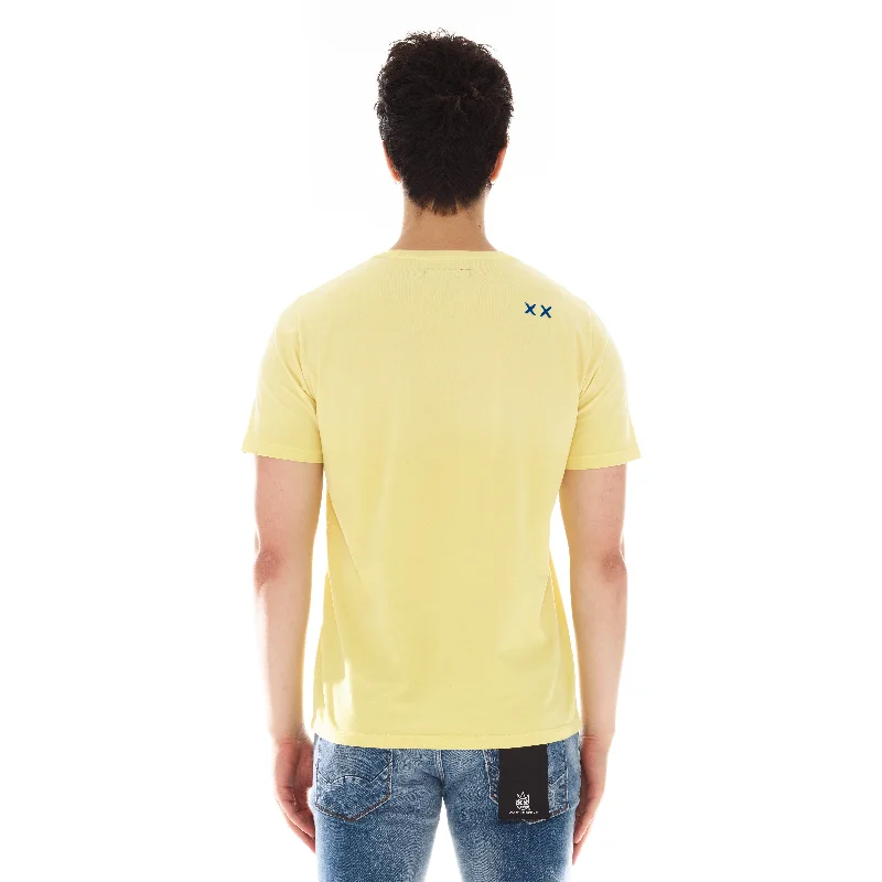 SHIMUCHAN LOGO SHORT SLEEVE CREW NECK TEE IN VINTAGE YELLOW