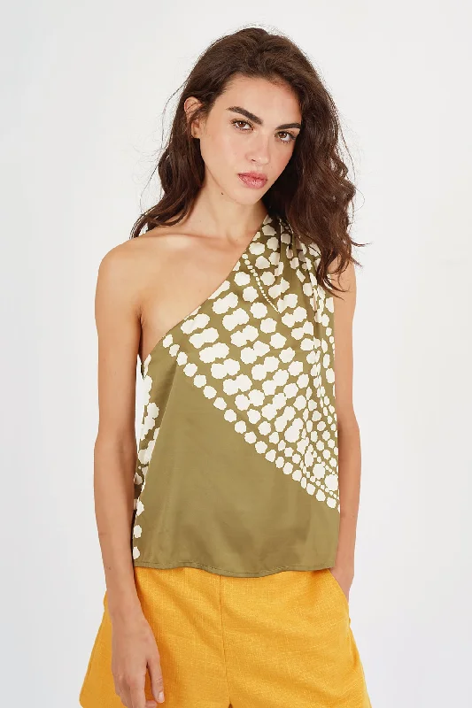 The Odes Lola Top in Olive