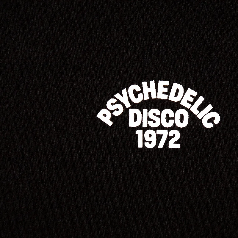 1972 Psychedelic Disco Back Print - Hood - Black