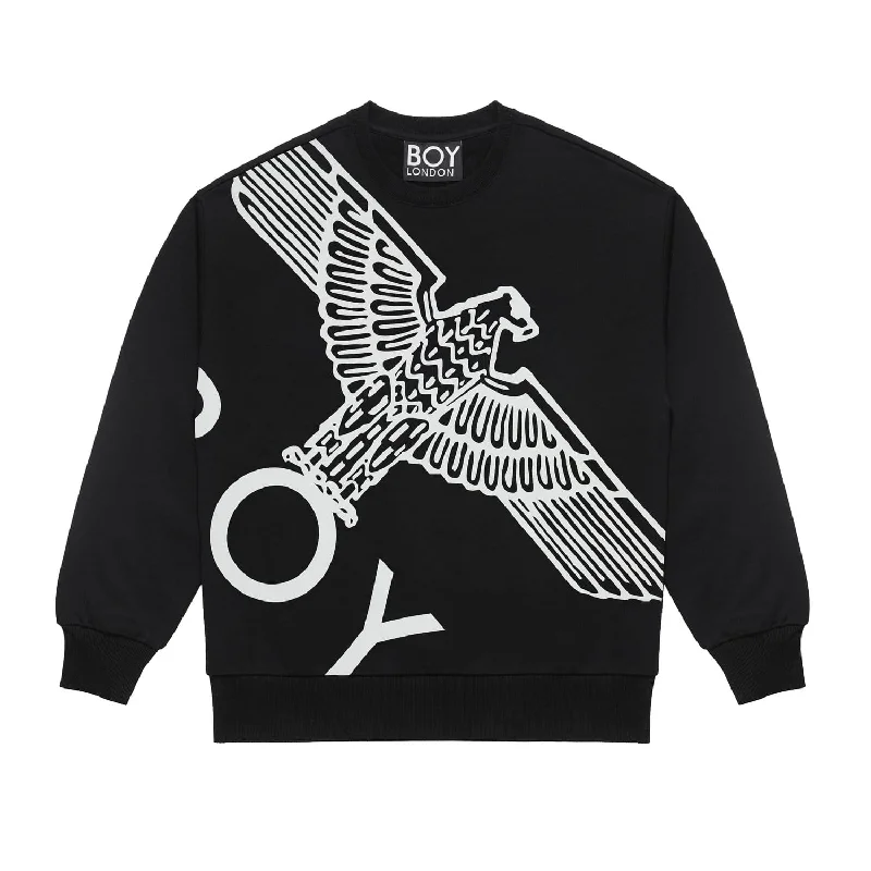 BOY WINGSPAN SWEATSHIRT WOMENS - BLACK/WHITE