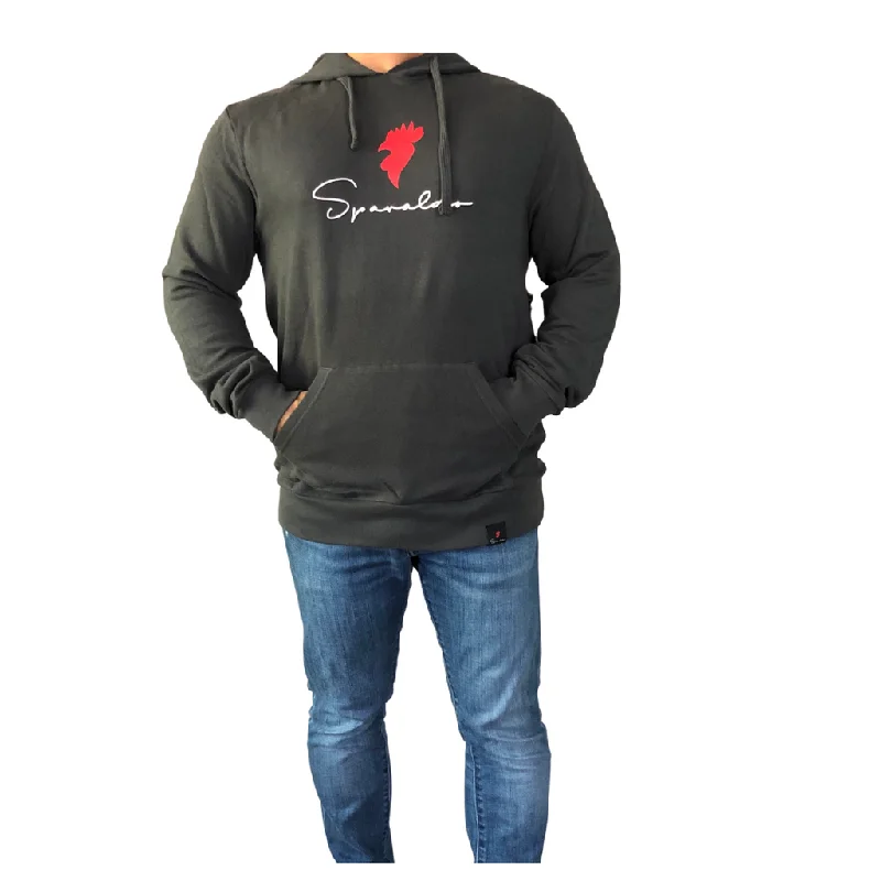 Weekender Hoodie Dark Grey/Red Logo