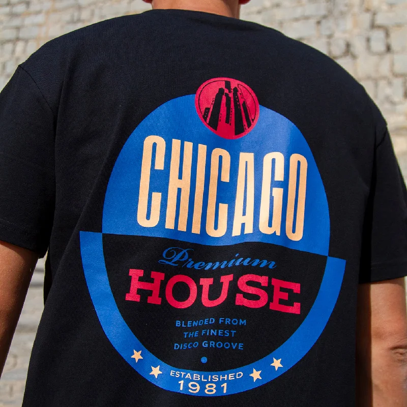 Chicago House Back Print - Tshirt - Black