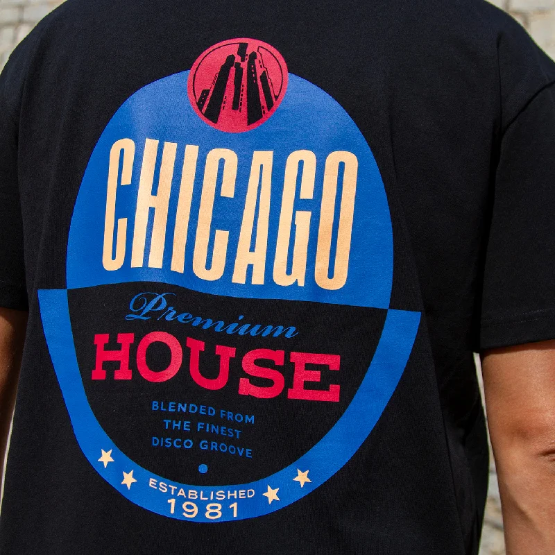 Chicago House Back Print - Tshirt - Black