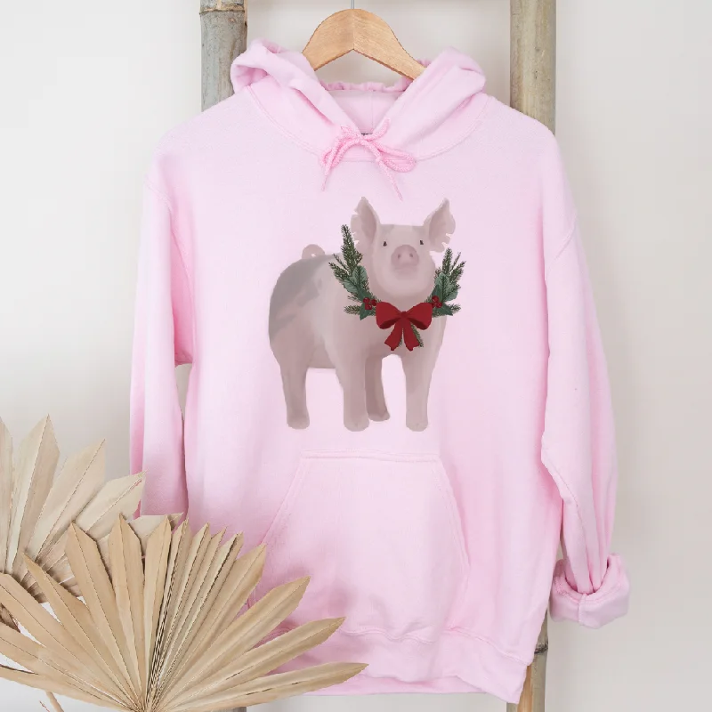 Christmas Pig Hoodie (S-3XL) Unisex - Multiple Colors!