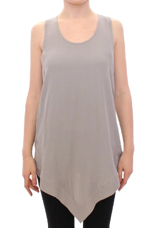 Comeforbreakfast  Viscose Tank Top Shirt Women's Blouse