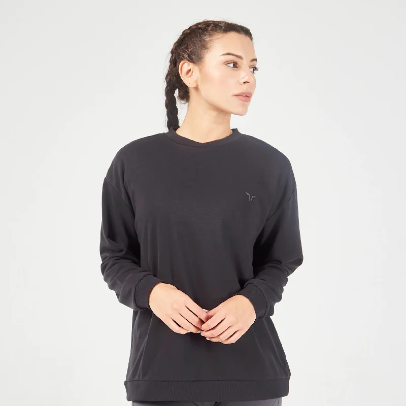 Essential Relaxed Sweatshirt - Black