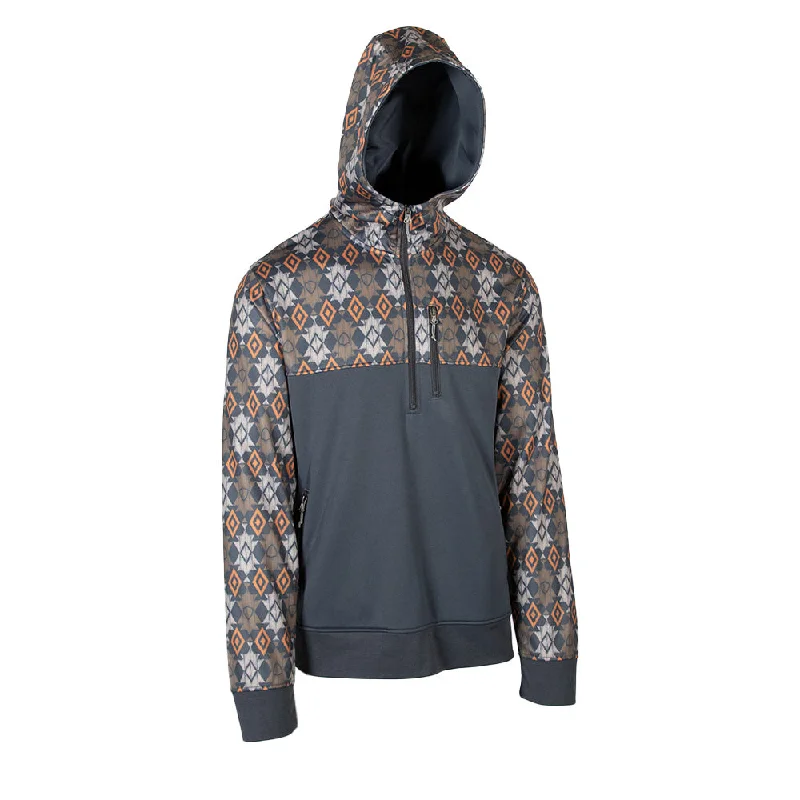 Half Zip Performance Hoodie | Chevron Cowboy