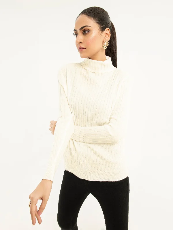 Ribbed Turtle Neck Sweater