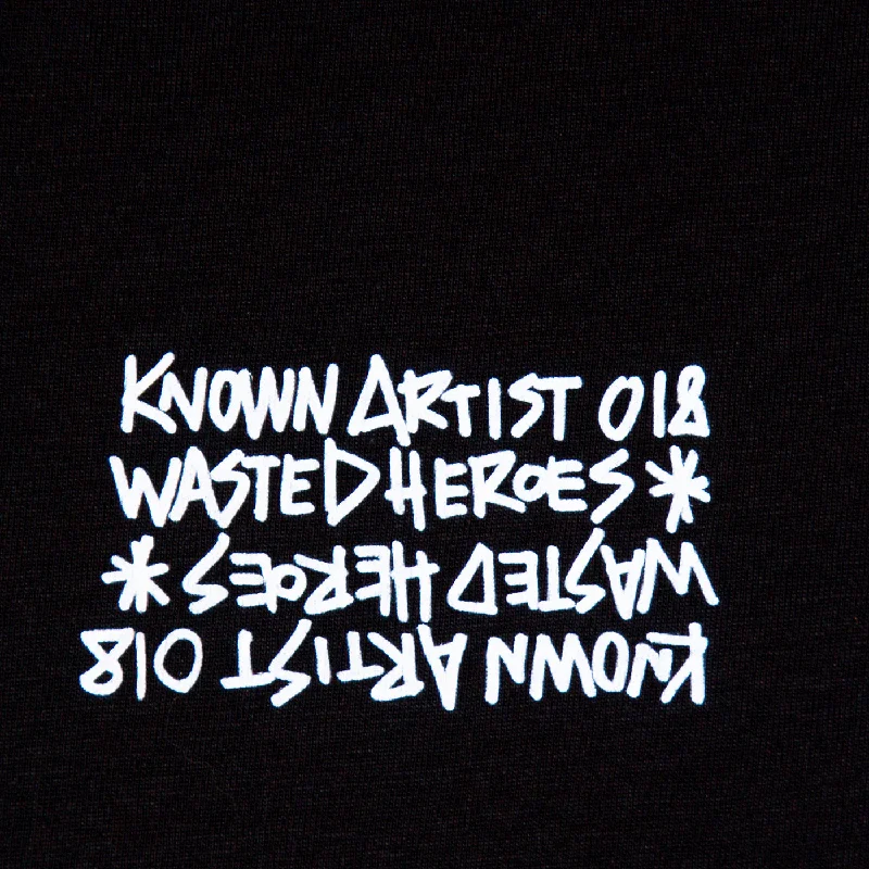 Known Artist 018 Back Print - Tshirt - Black