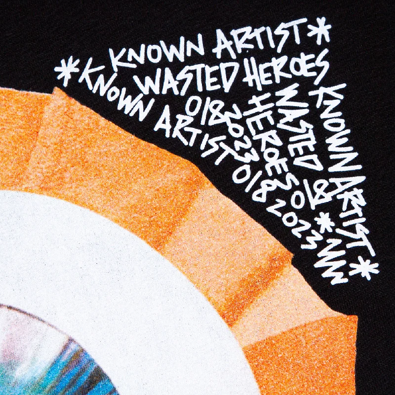 Known Artist 018 Back Print - Tshirt - Black