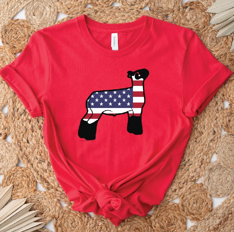 Patriotic Lamb T-Shirt (XS-4XL) - Multiple Colors!