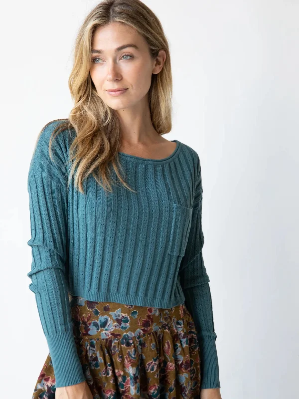 Patti Layering Sweater - Seafoam