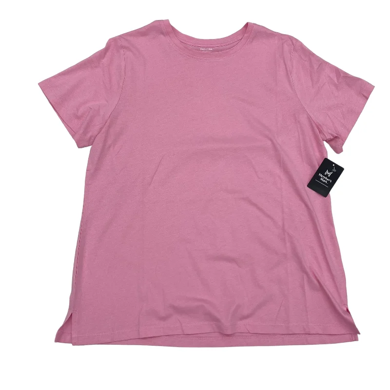 PINK TOP SS BASIC by MEMBERS MARK Size:L