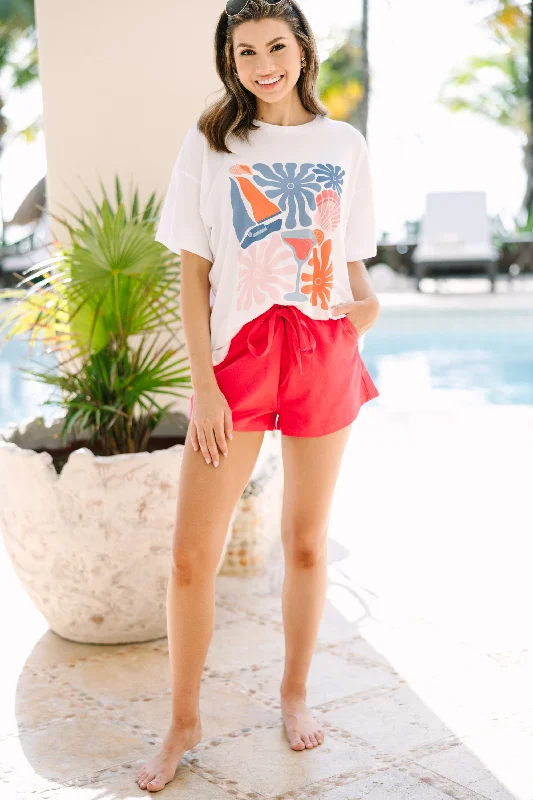 Sweet Summertime White Graphic Tee