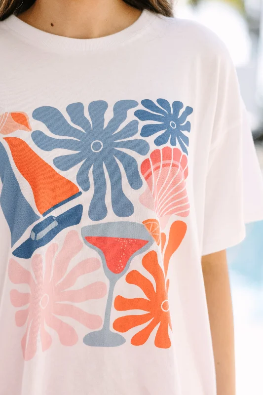 Sweet Summertime White Graphic Tee