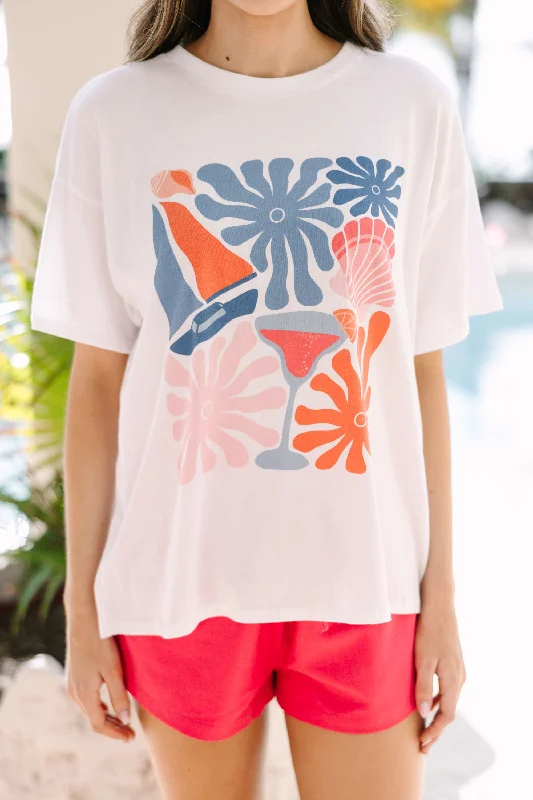 Sweet Summertime White Graphic Tee