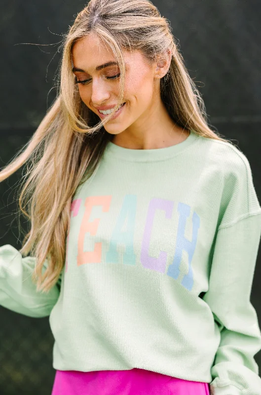 Teach Melon Graphic Corded Sweatshirt