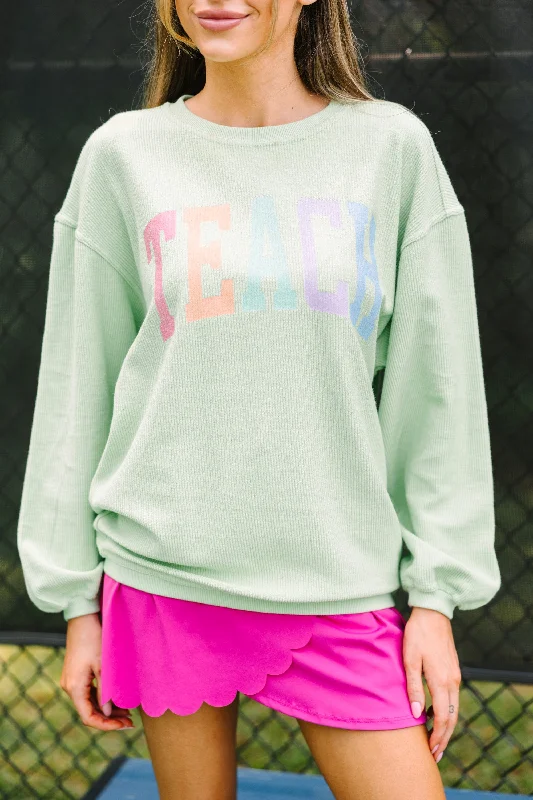 Teach Melon Graphic Corded Sweatshirt