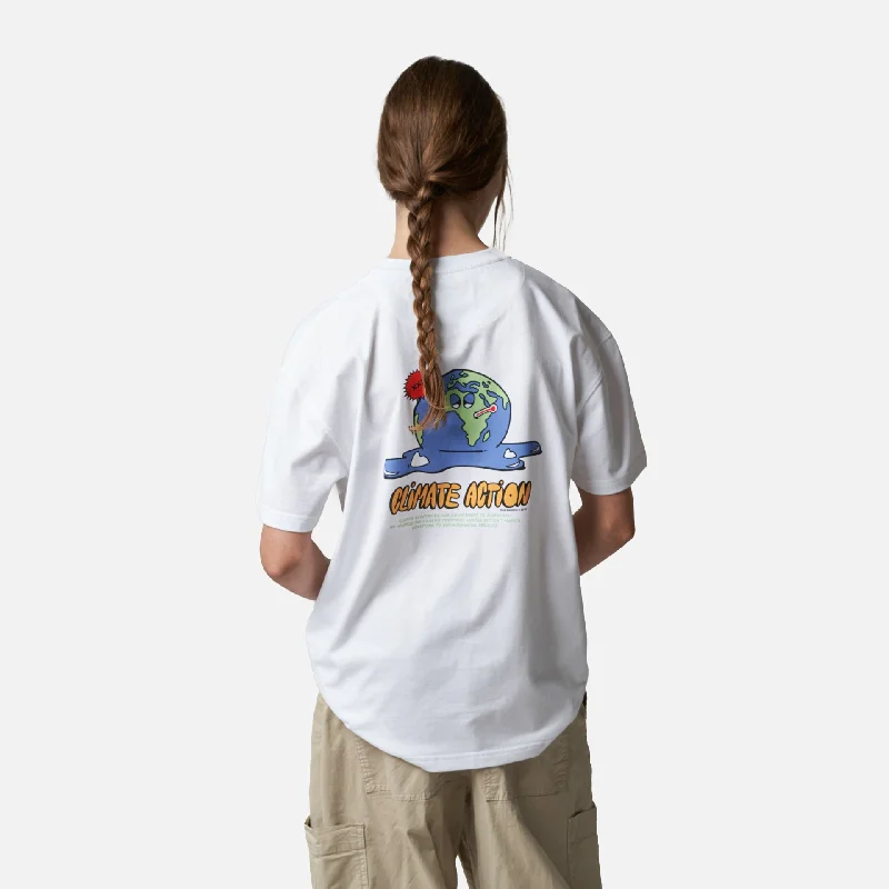 WHITE CLIMATE ACTION TEE